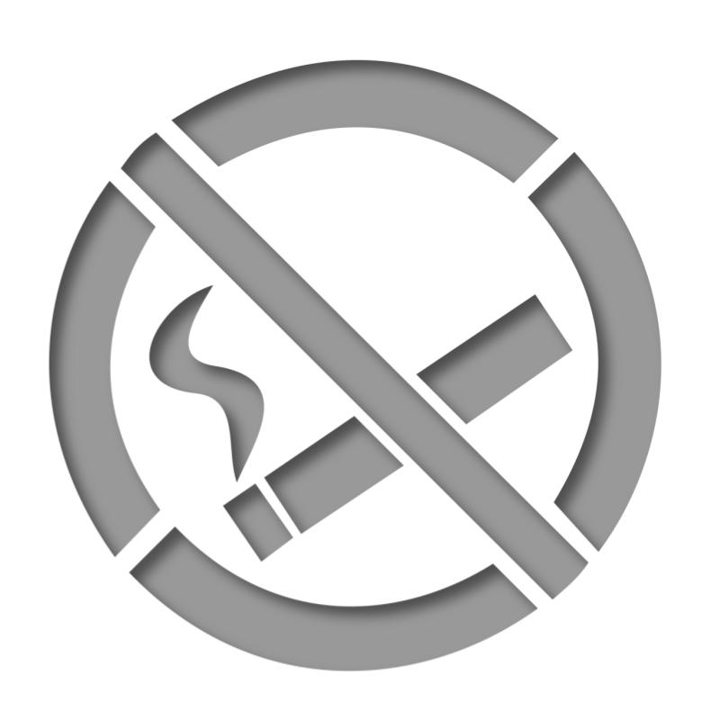 Pochoir interdiction de fumer