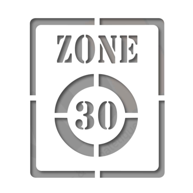 Pochoir zone 30 B30