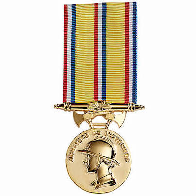 Médaille des sapeurs pompiers 30 ans