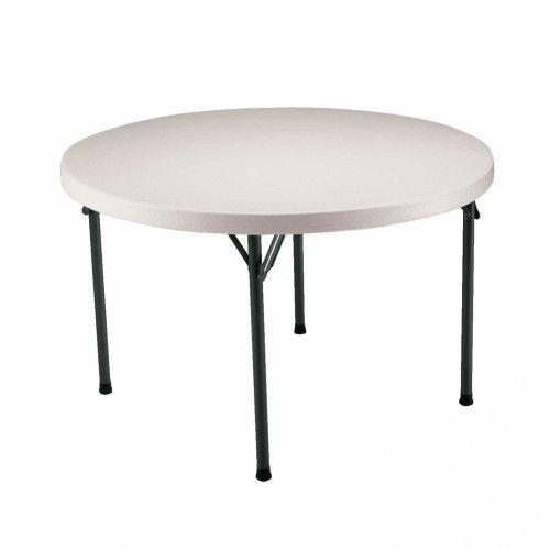 Table LIFETIME ronde polypro 122 à 183 cm