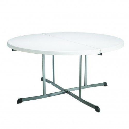 Table ronde polypro pliante 152 cm