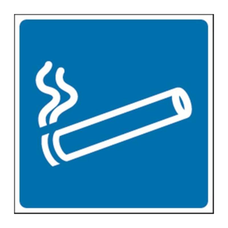 Plaque plexi picto Autorisation de fumer