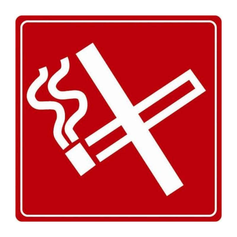 Plaque plexi picto Défense de fumer