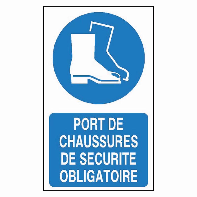 Signalétique port de chaussures de sécurité obligatoire