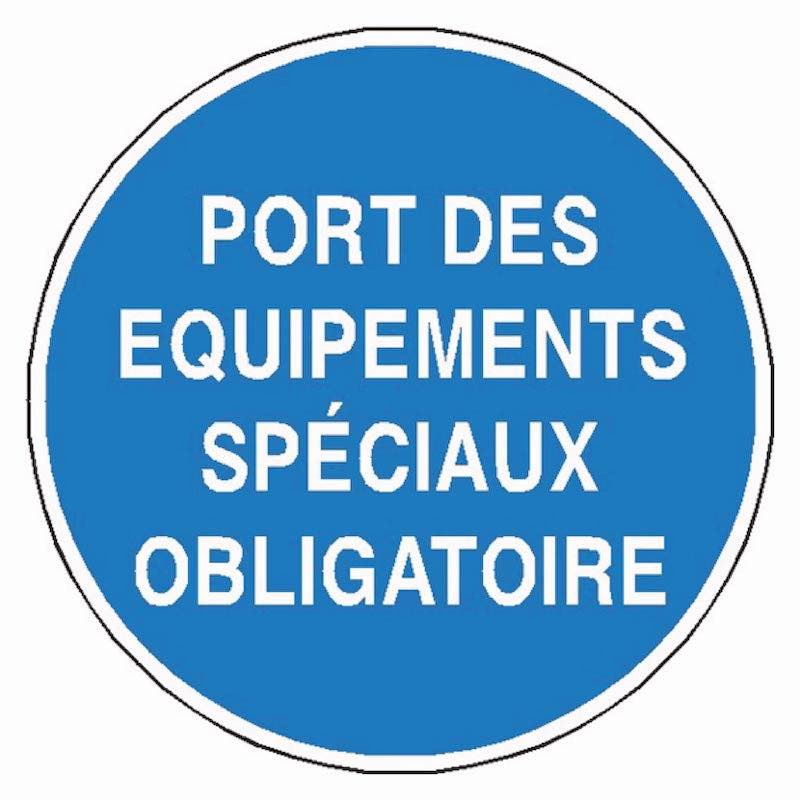 Signaletique port des équipements spéciaux obligatoire