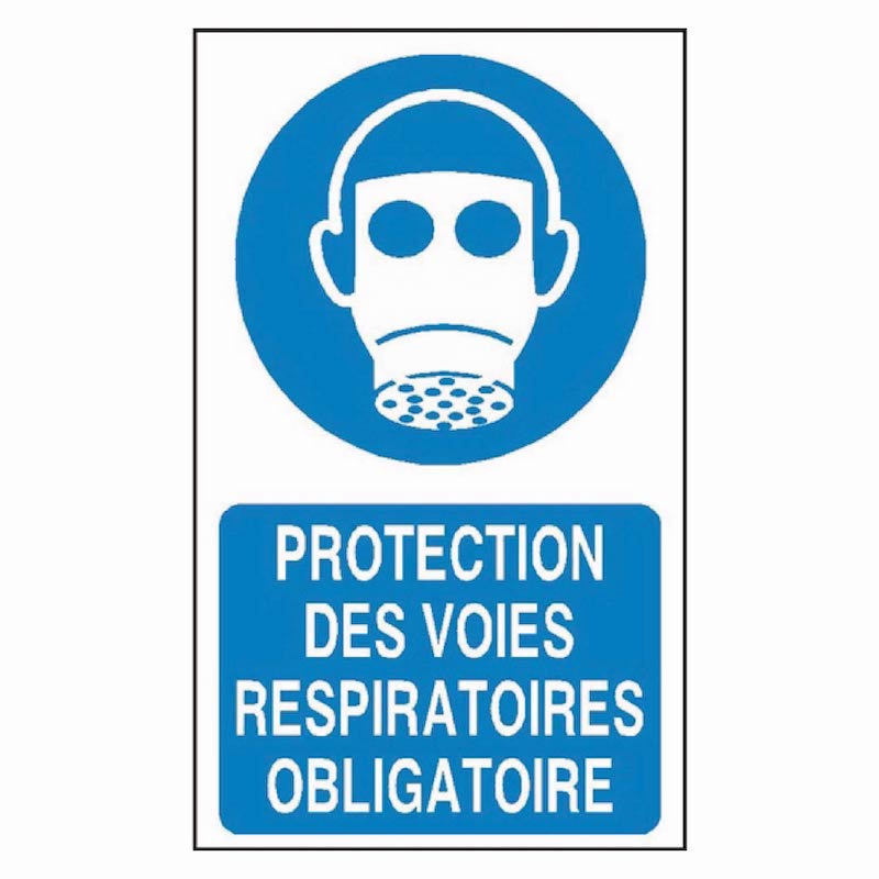 Signalétique protection des voies respiratoires obligatoire