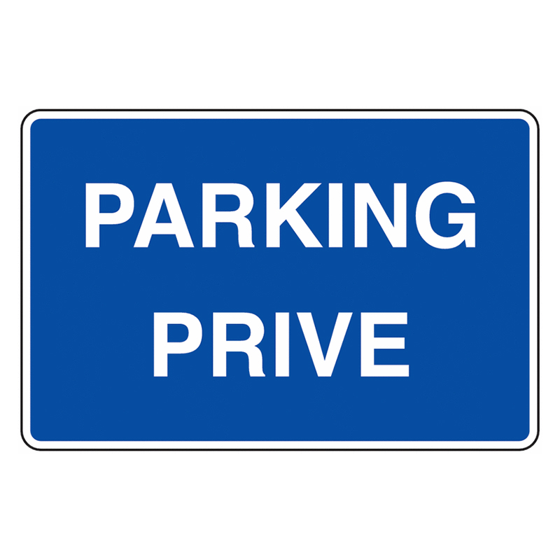 Signalétique parking privé