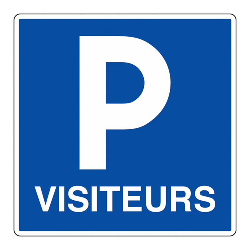 Signalétique parking réservé aux visiteurs