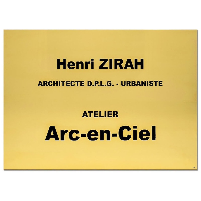 Plaque de profession architecte plexiglass