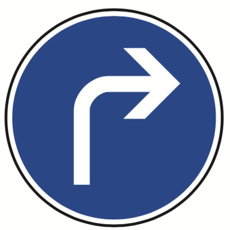 B21c1 "Direction à droite"