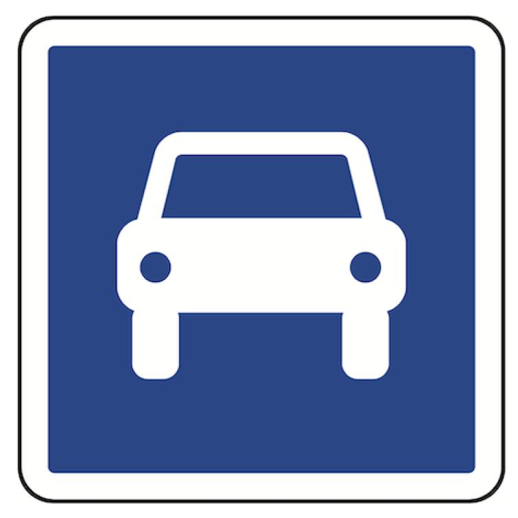 C107 "Route à accès réglementé à la circulation automobile"