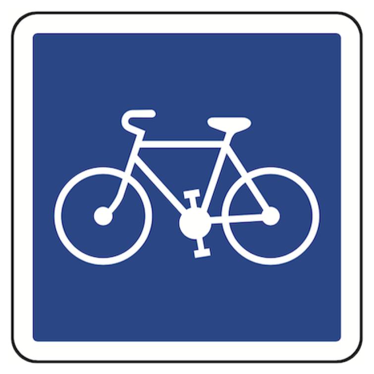 C113 "Piste/bande cyclable réservée aux cycles"