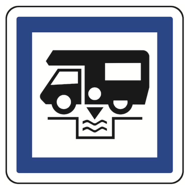 CE24 "Station de vidange pour caravanes, autocaravanes et cars"