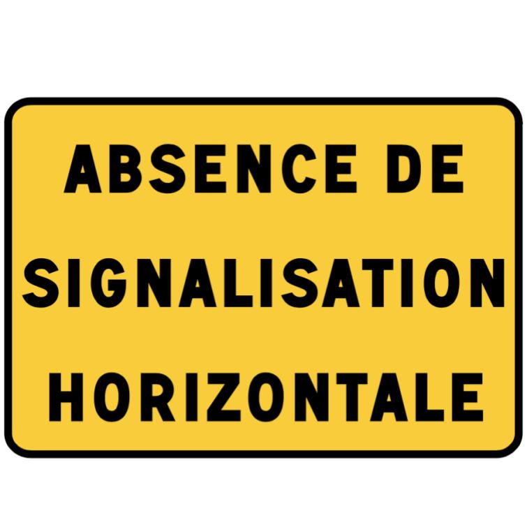 KC1 - 10 "Absence de signalisation horizontale"