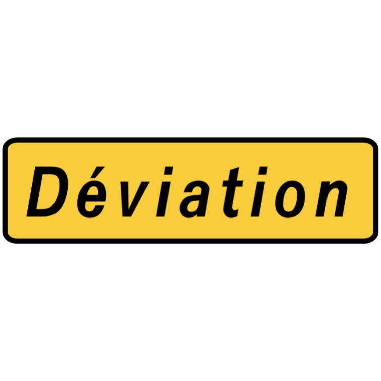 KD79a - 1 "Signalisation complémentaire d'un itinéraire de déviation"